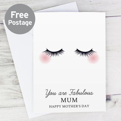 Personalised Eyelashes Card