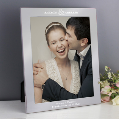 Personalised Always & Forever 8x10 Silver Photo Frame