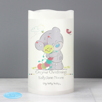 Personalised Tiny Tatty Teddy Cuddle Bug Nightlight LED Candle