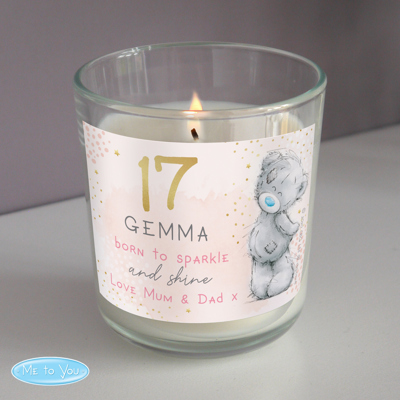 Personalised Me To You Sparkle & Shine Birthday Jar Candle