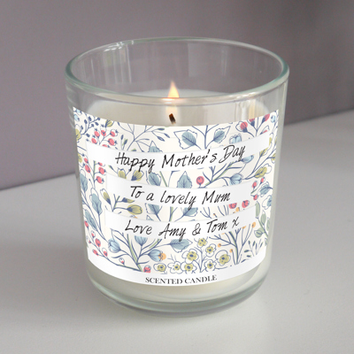 Personalised Botanical Jar Candle